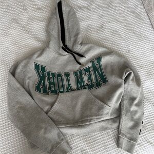 Top Shop Cropped Hoodie | S